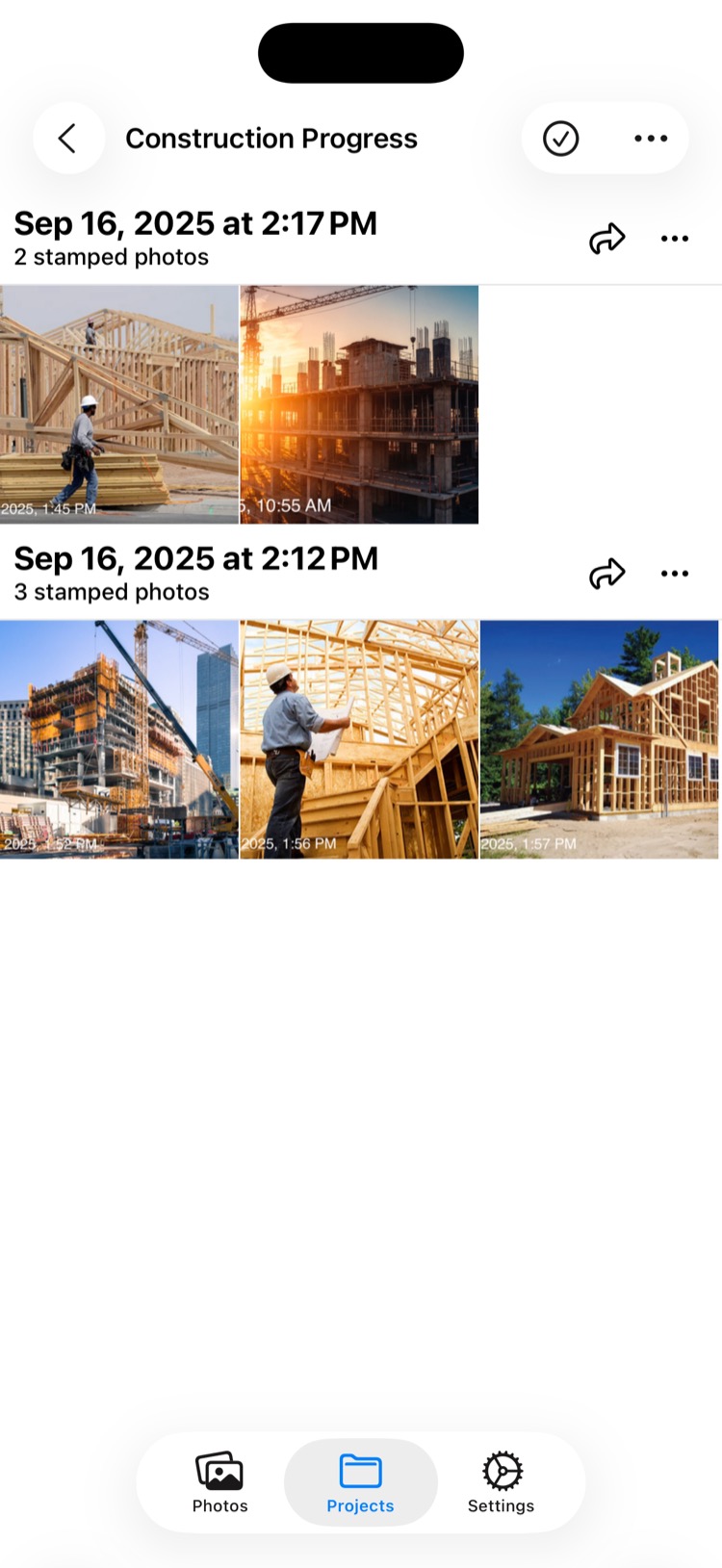 Easily share your stamp sessions